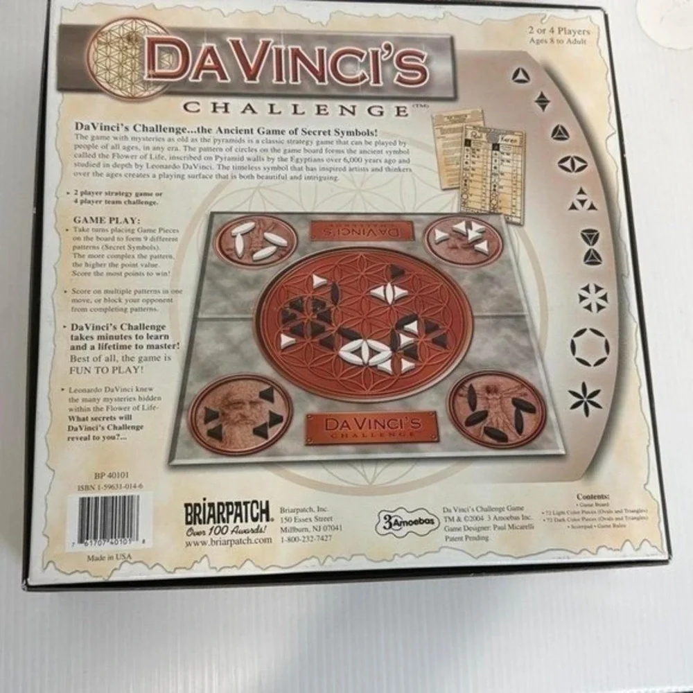 DaVinci Challenge Strategy Board Game,Award-Winning, Game Night, Family, Friends